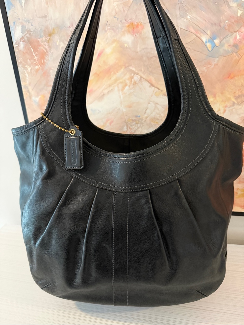 Y2K Coach Tattersall Ergo Tote XL #12247